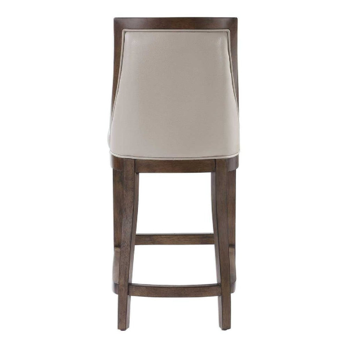 Beige Leather Counter Stool by Uttermost Purcell, alternate view 5