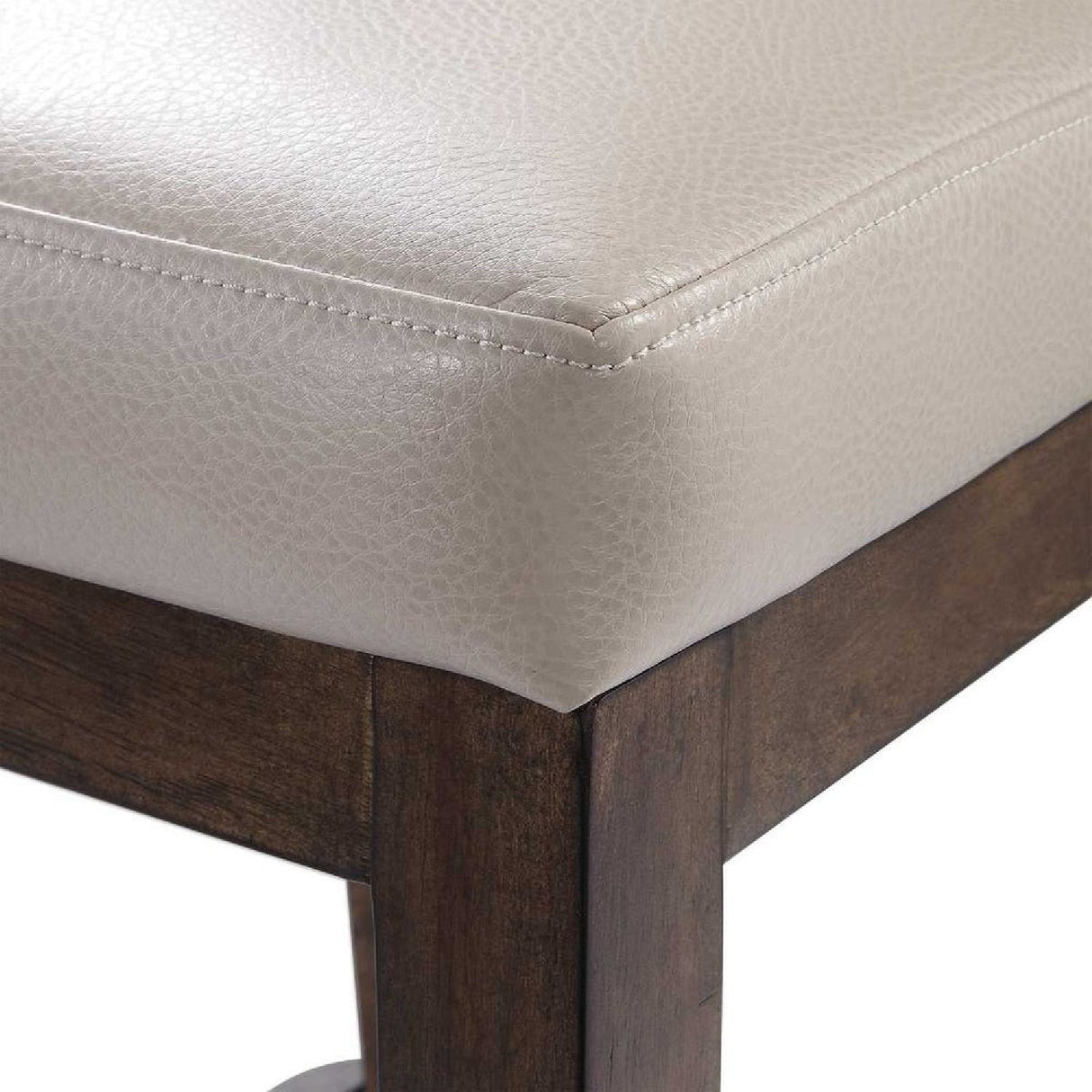 Beige Leather Counter Stool by Uttermost Purcell, alternate view 6
