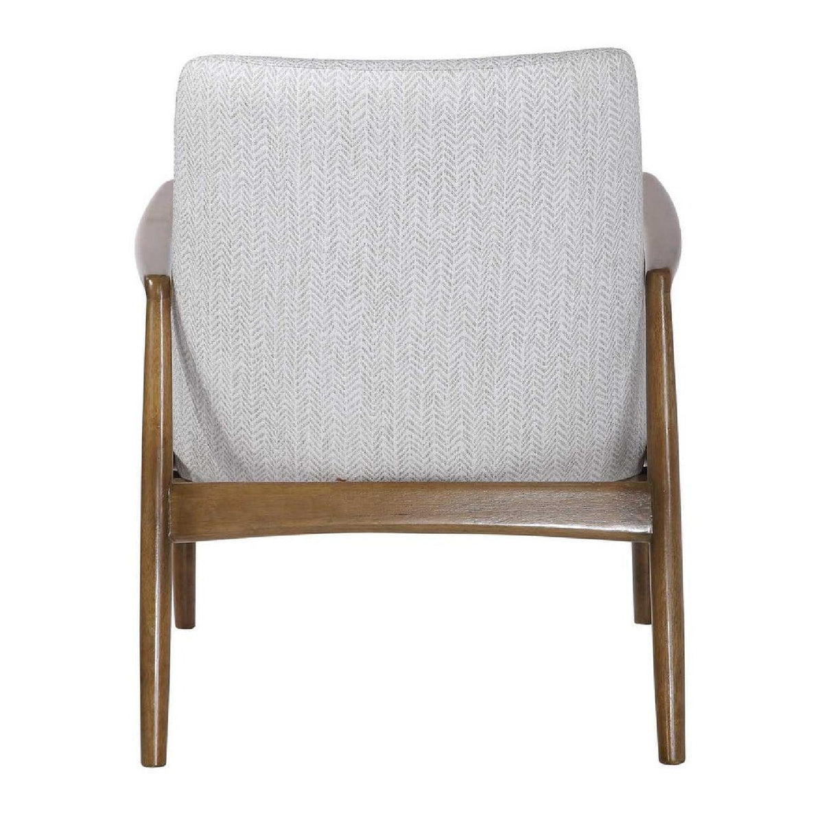White Fabric Scandinavian Accent Chair by Uttermost Bev, alternate view 5