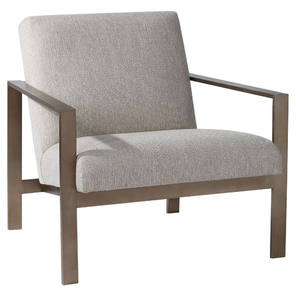 Beige Woven Fabric Accent Chair by Uttermost Wills