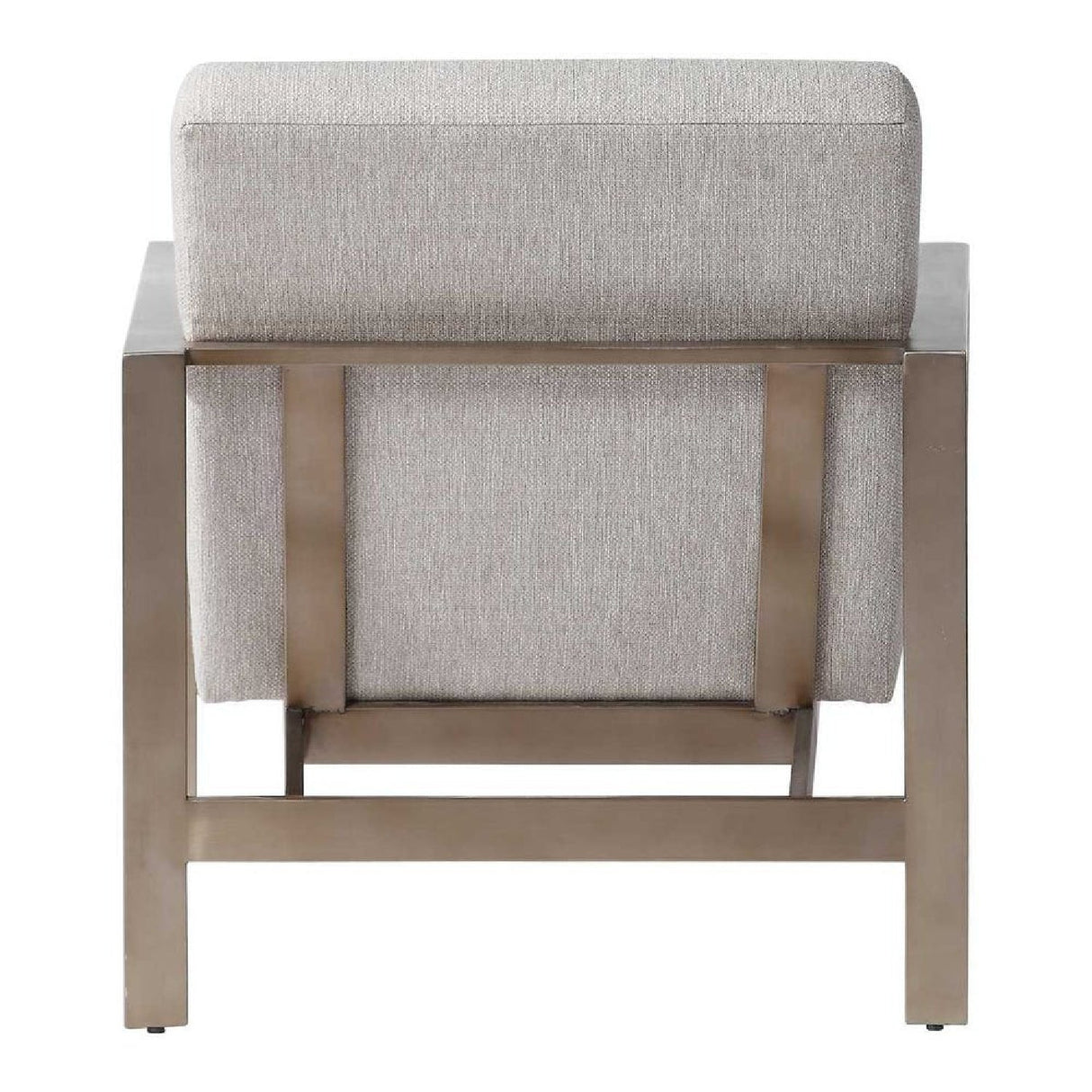 Beige Woven Fabric Accent Chair by Uttermost Wills, alternate view 5