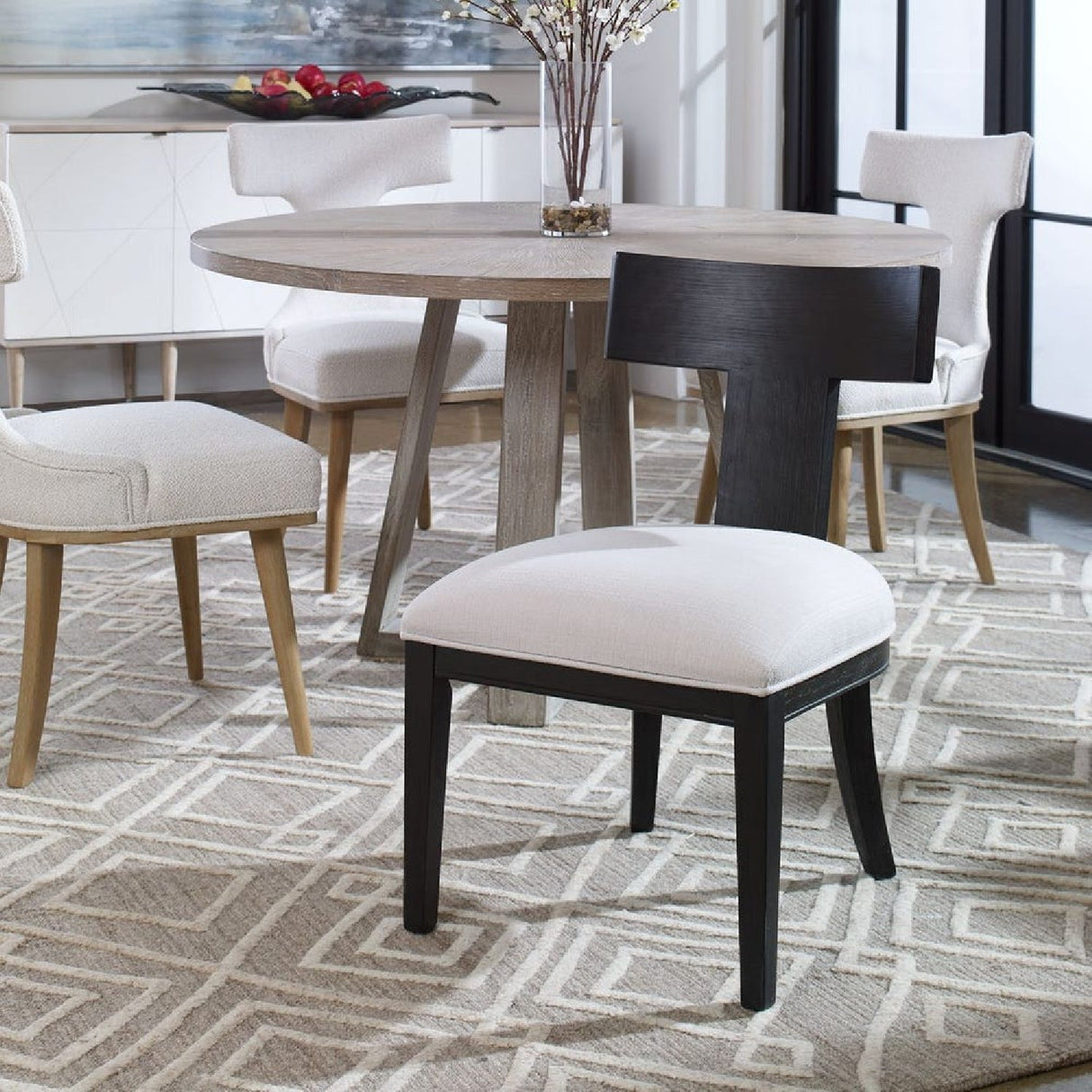 Modern European furniture - T-Shaped Wooden Dining Chair - www.oroa.com