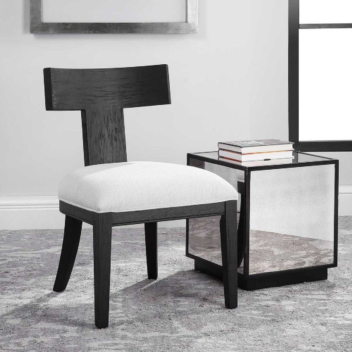 Modern European furniture - T-Shaped Wooden Dining Chair - www.oroa.com