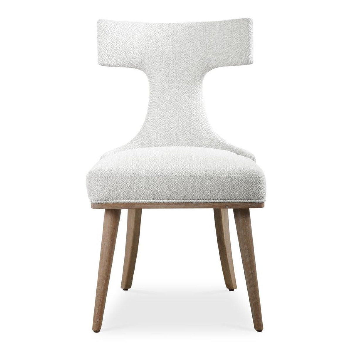 White Fabric Mid-Century Accent Chairs (2) by Uttermost Klismos, alternate view 3