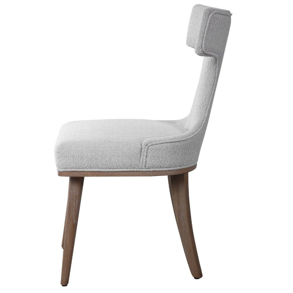 White Fabric Mid-Century Accent Chairs (2) | Oroa.com