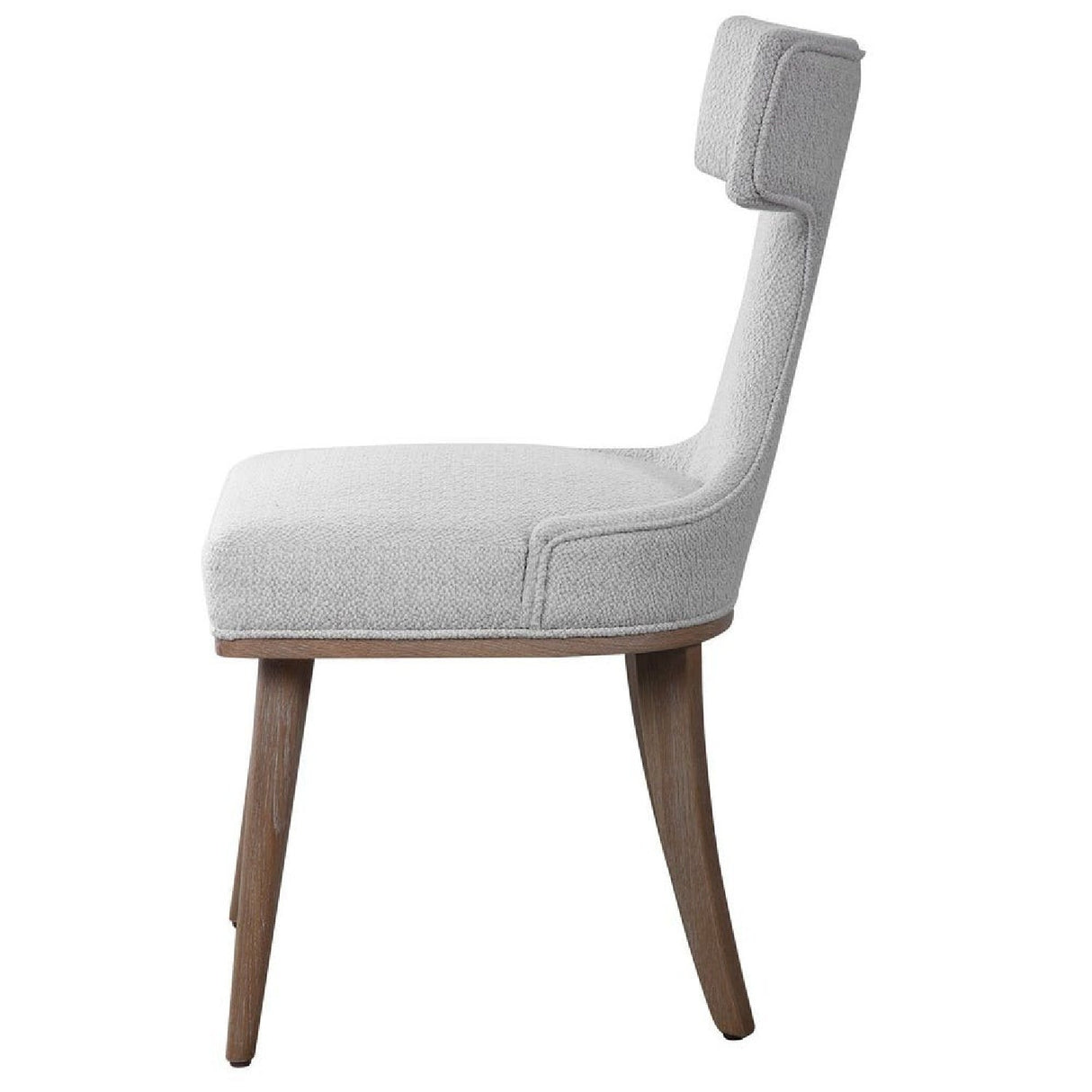 White Fabric Mid-Century Accent Chairs (2) by Uttermost Klismos, alternate view 4
