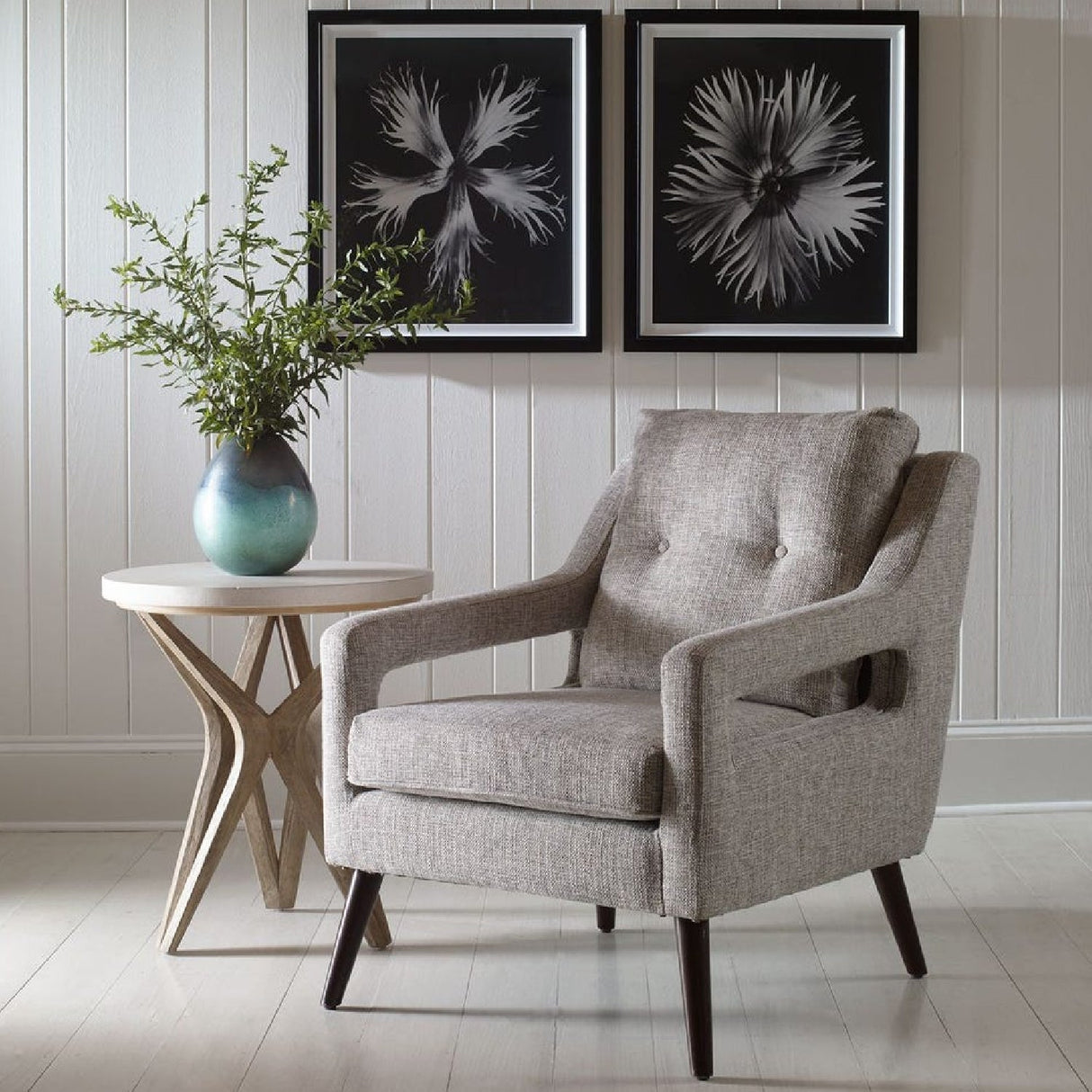 Modern European furniture - Button-Tufted Lounge Chair - www.oroa.com