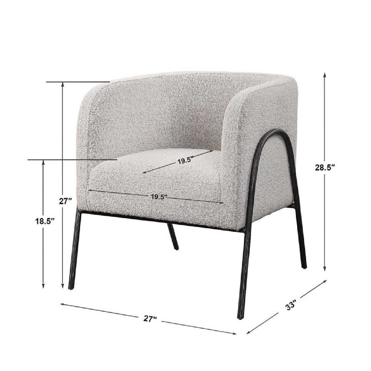 Modern European furniture - Barrel-Back Scandinavian Accent Chair - www.oroa.com