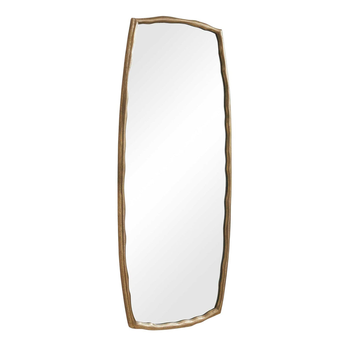 White Tufted Shearling Bench by Uttermost Olivier, alternate view 3