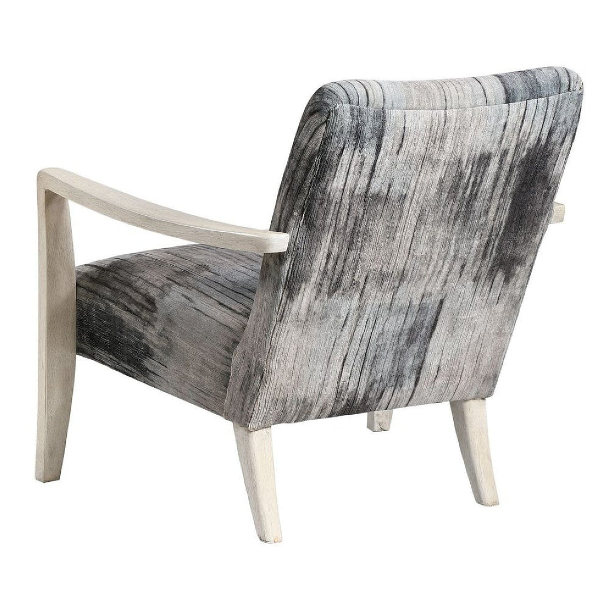 Abstract Print Chenille Accent Chair by Uttermost Watercolor, alternate view 4