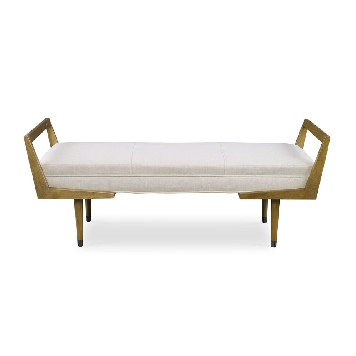 Tufted Beige Fabric Bench | Oroa.com