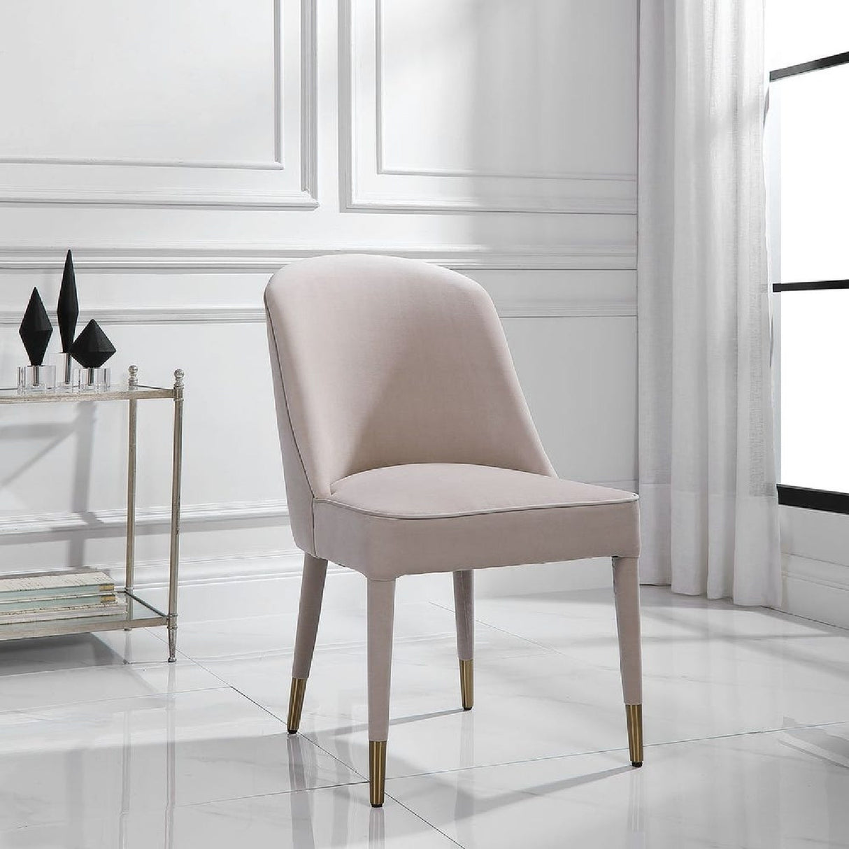 Welted Trim Modern Dining Chairs (2) by Uttermost Brie, alternate view 8