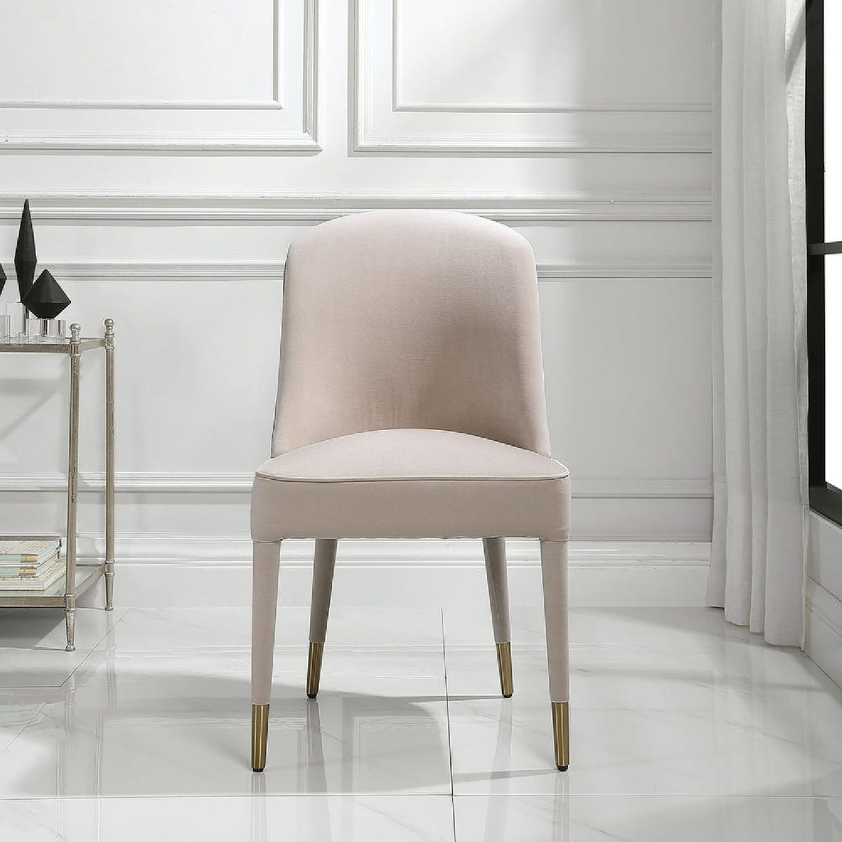 Welted Trim Modern Dining Chairs (2) | Oroa.com