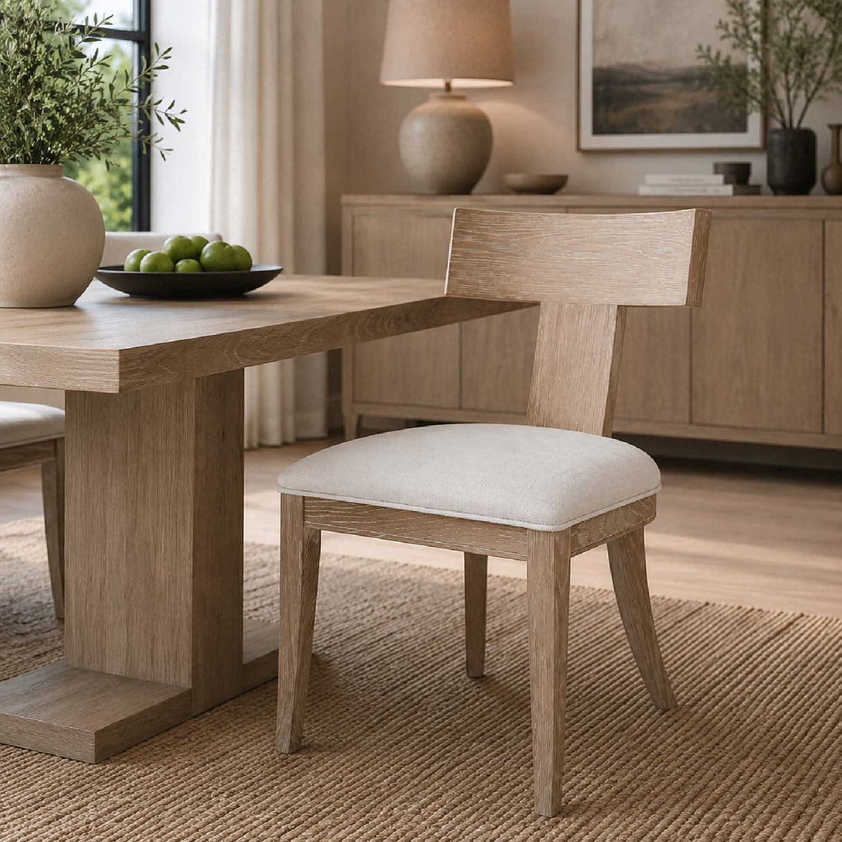 Modern European furniture - T-Shaped Wooden Dining Chair - www.oroa.com