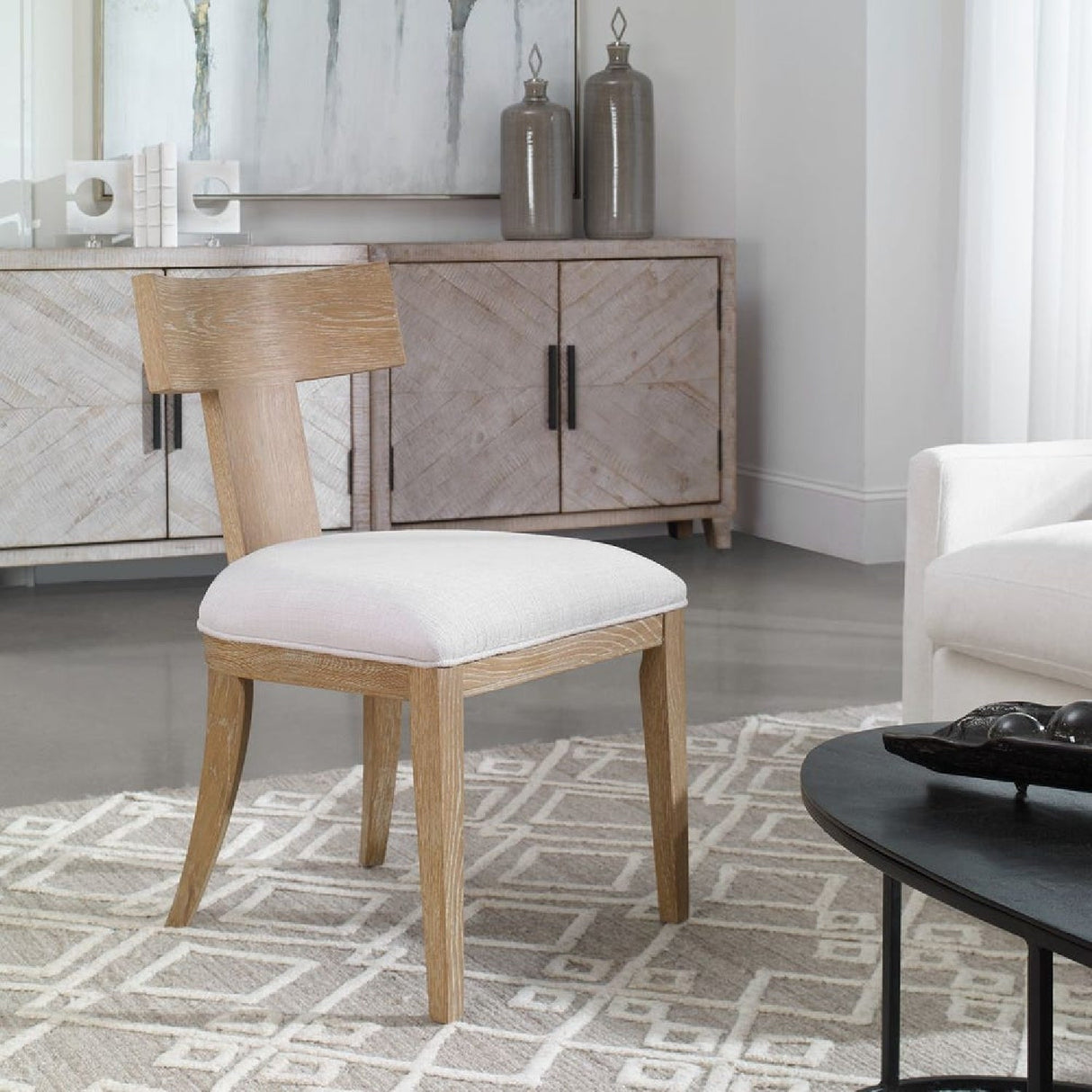 Modern European furniture - T-Shaped Wooden Dining Chair - www.oroa.com