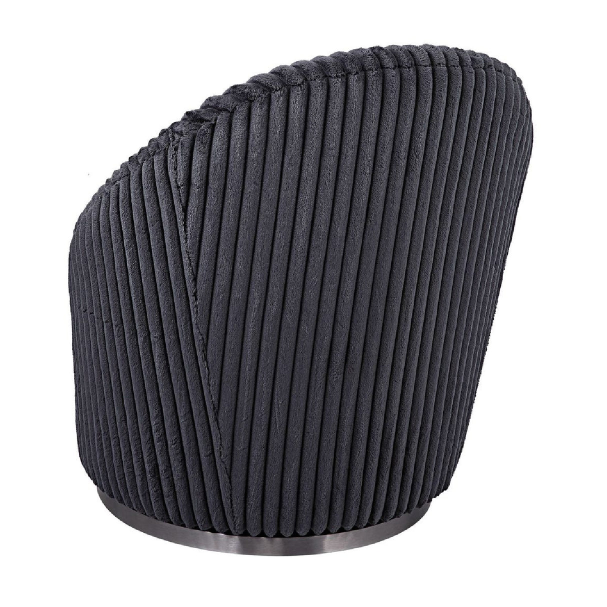 Fluted Chenille Swivel Chair | Oroa.com