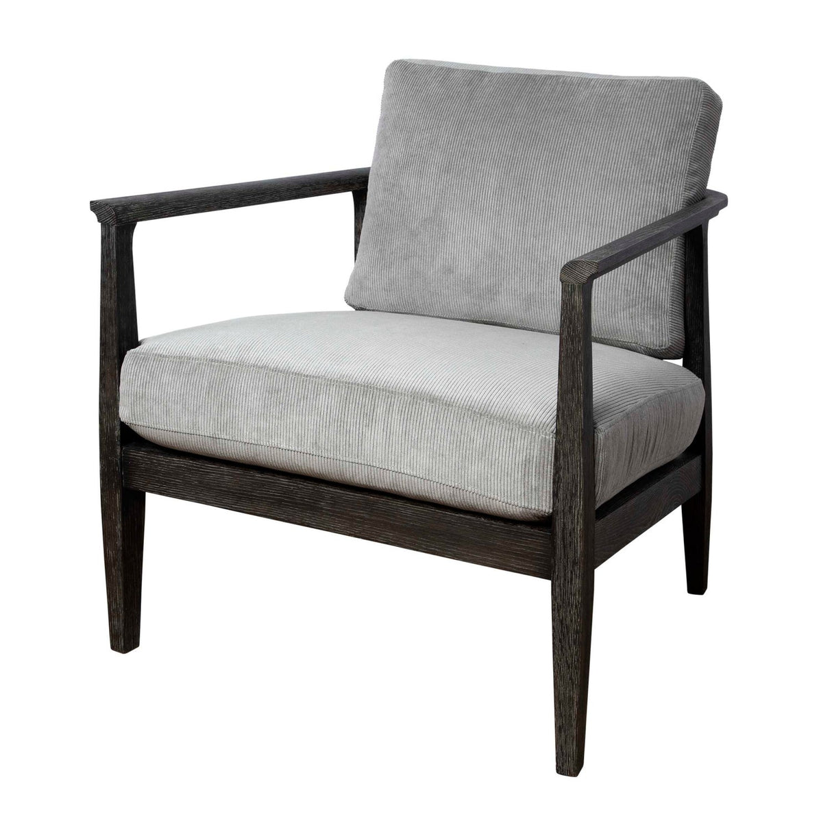 Gray Oak Cushioned Lounge Chair by Uttermost Brunei