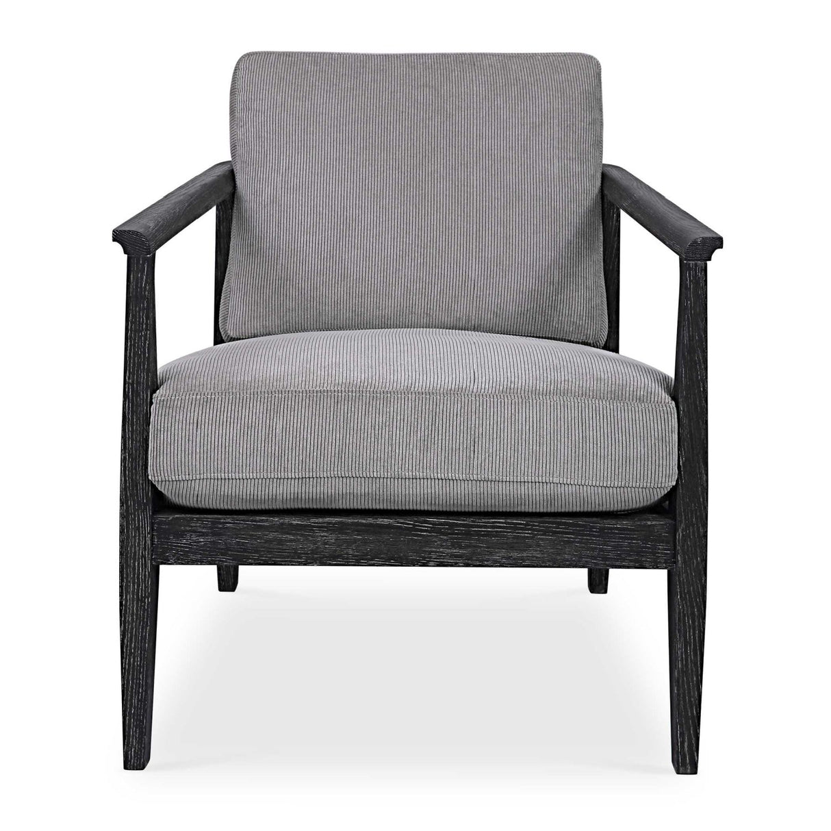 Gray Oak Cushioned Lounge Chair by Uttermost Brunei, alternate view 3