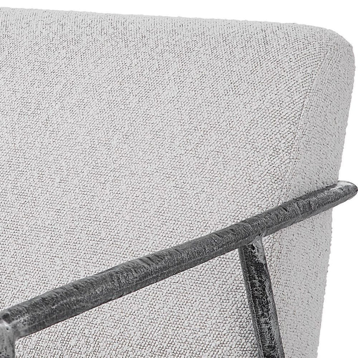 Iron Framed Boucle Lounge Chair by Uttermost Brisbane, alternate view 6