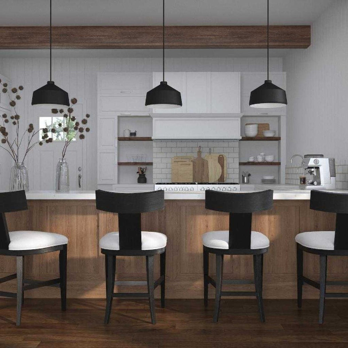 Modern European furniture - Wooden Klismos Counter Stool - www.oroa.com