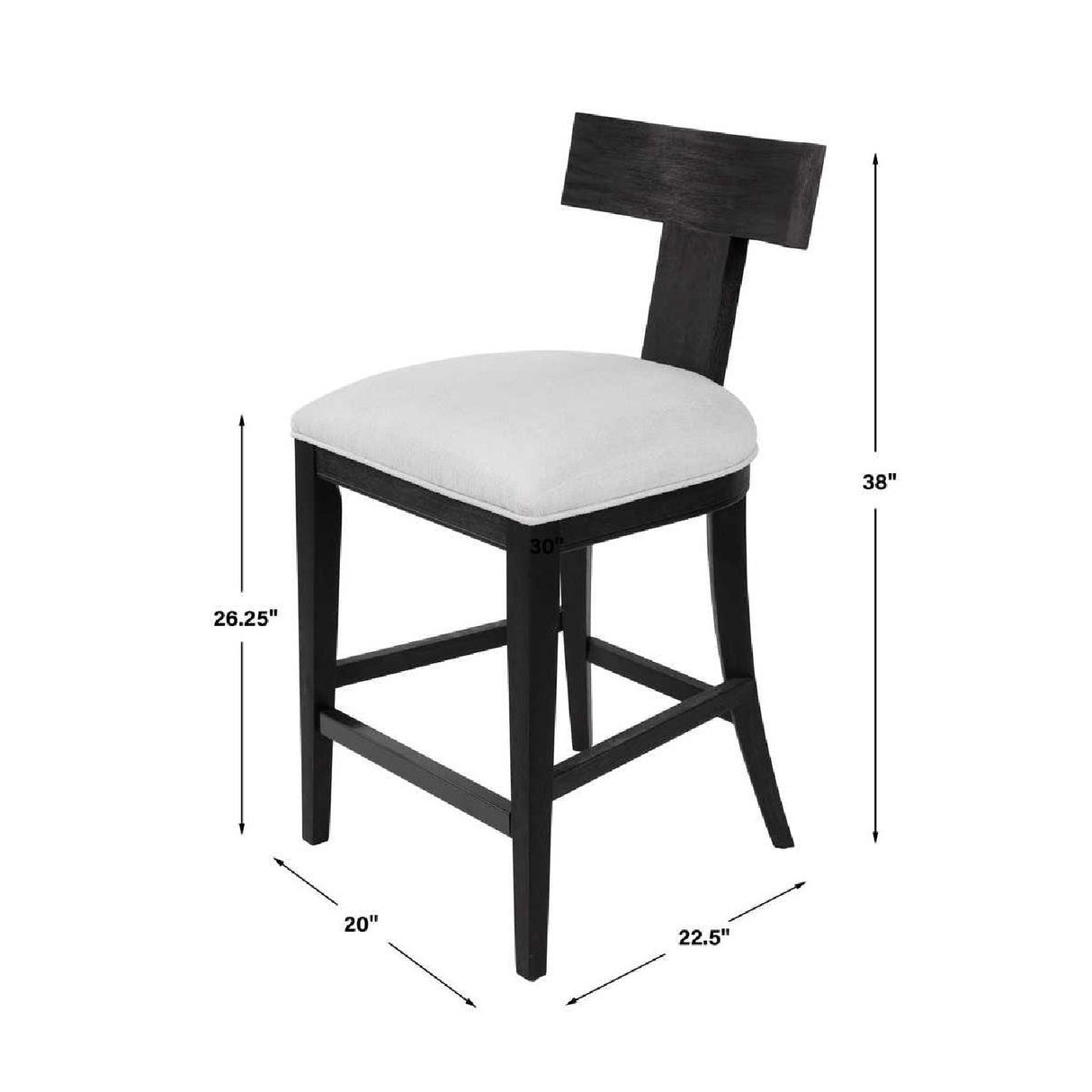 Modern European furniture - Wooden Klismos Counter Stool - www.oroa.com