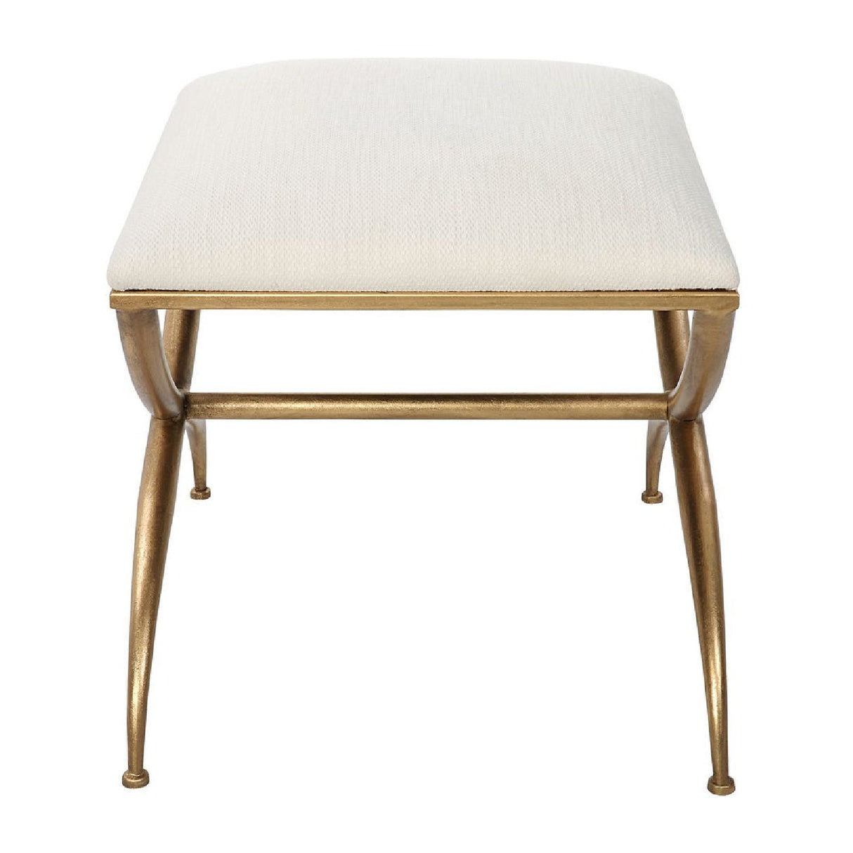 Curved Gold Frame Bench S | Oroa.com