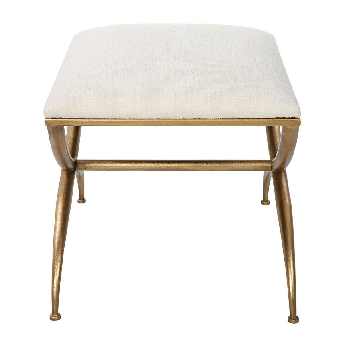 Modern European furniture - Curved Gold Frame Bench S - www.oroa.com