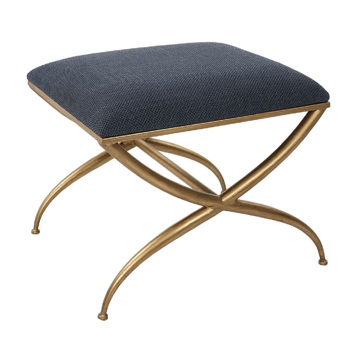 Curved Gold Frame Bench S | Oroa.com