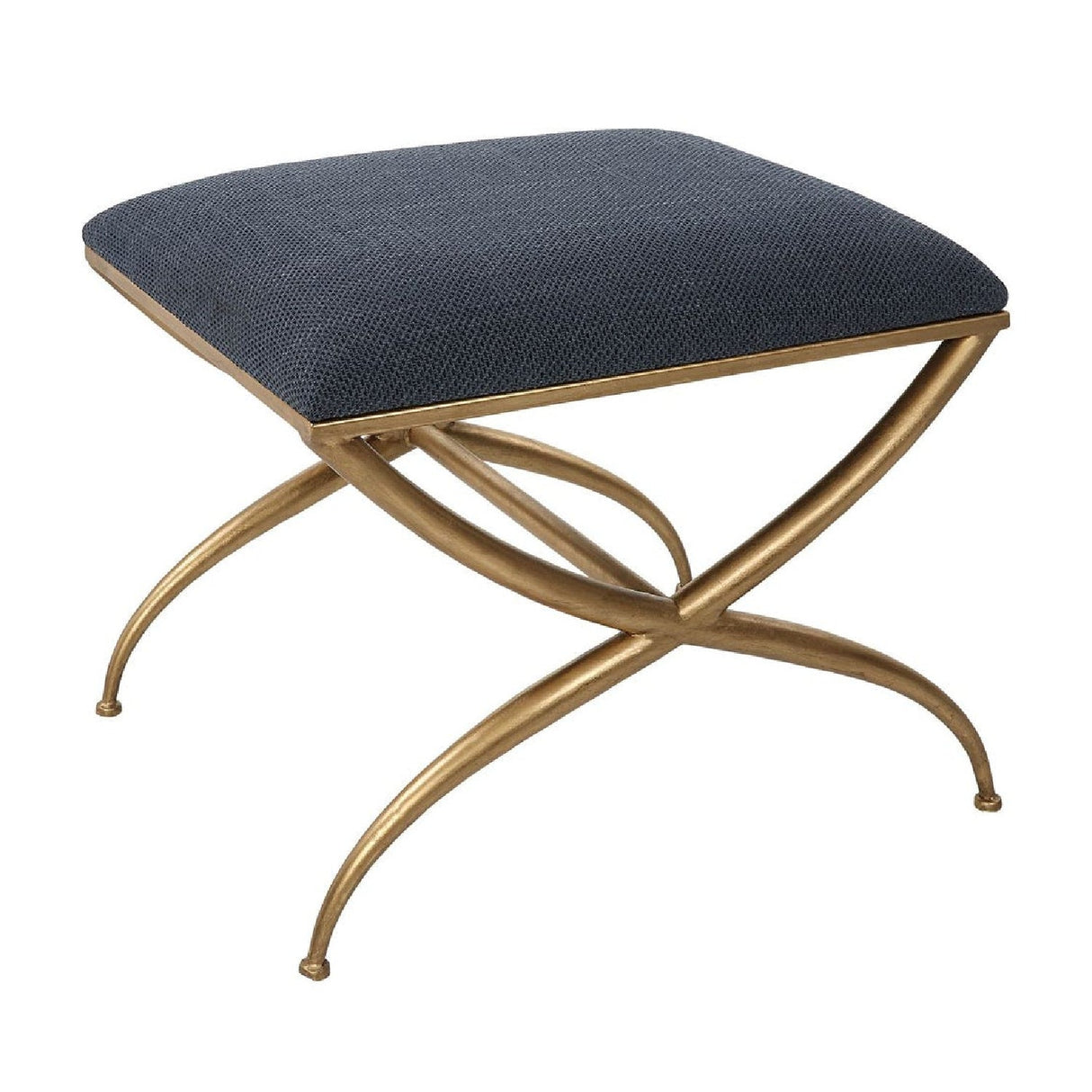 Modern European furniture - Curved Gold Frame Bench S - www.oroa.com