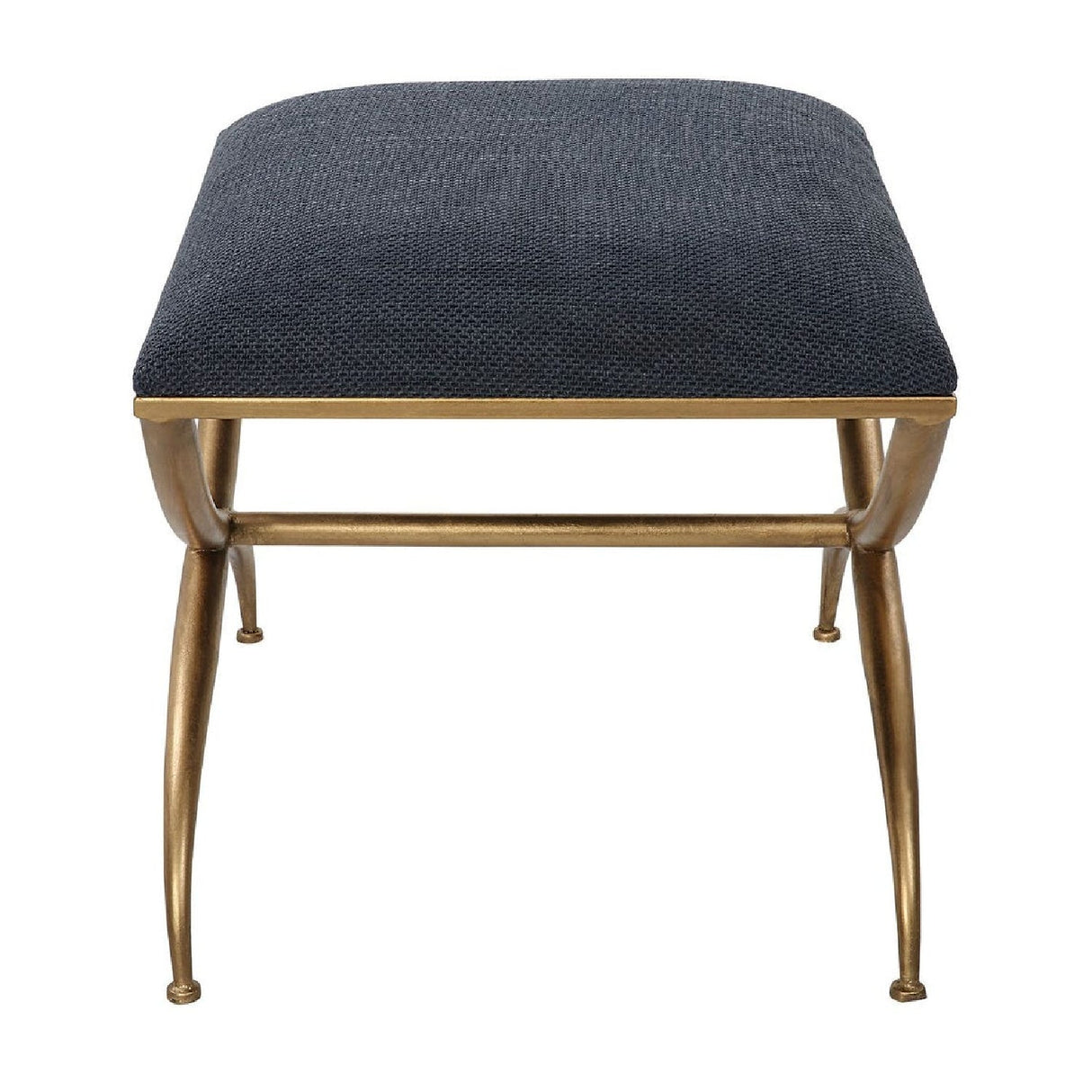Modern European furniture - Curved Gold Frame Bench S - www.oroa.com