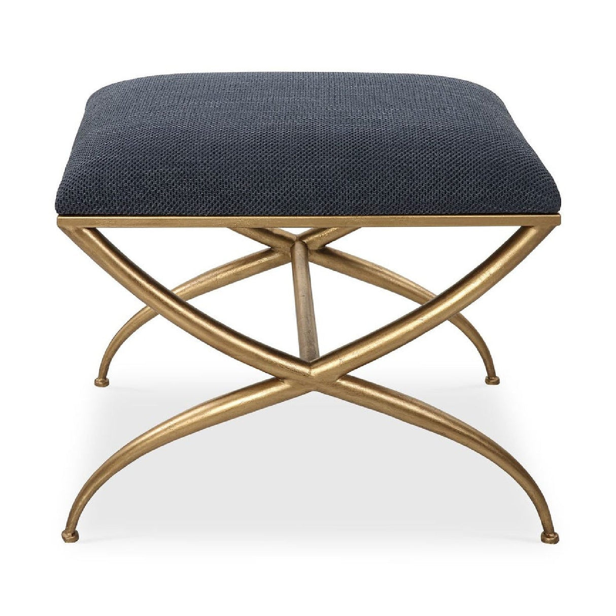 Modern European furniture - Curved Gold Frame Bench S - www.oroa.com