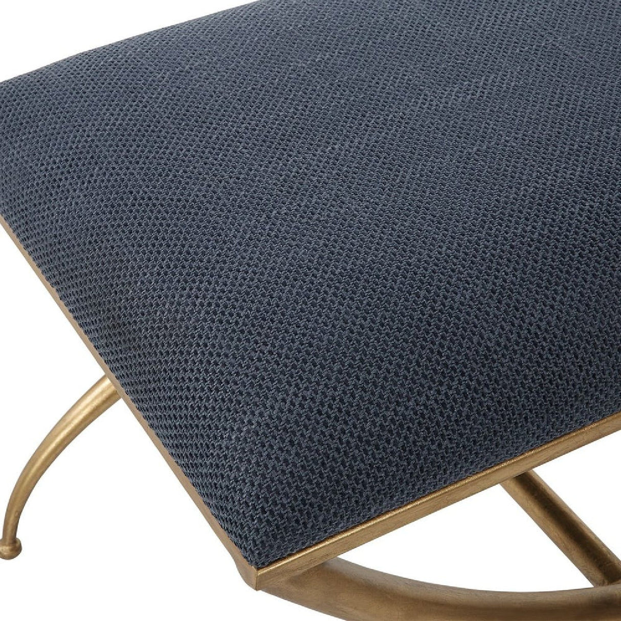 Modern European furniture - Curved Gold Frame Bench S - www.oroa.com