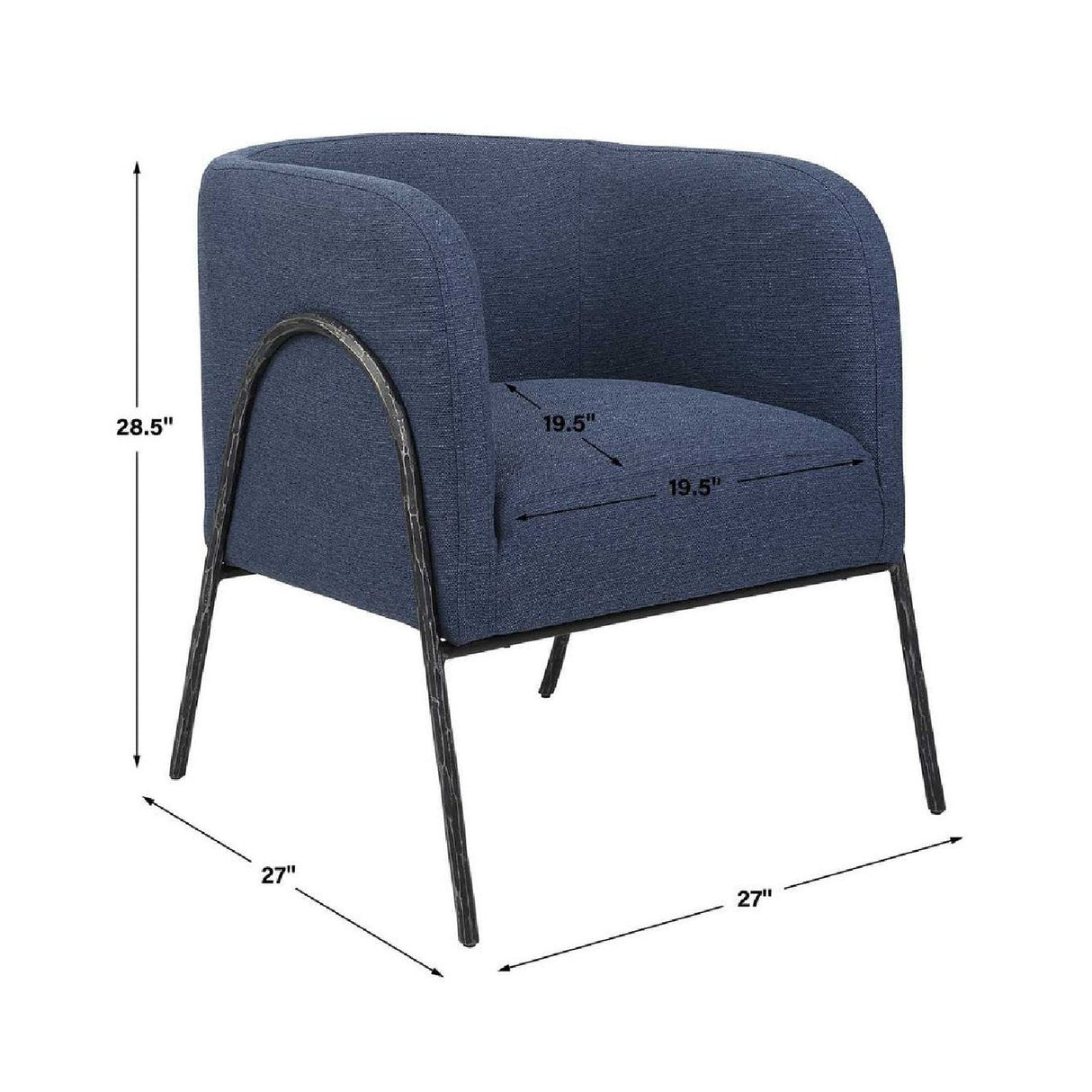 Modern European furniture - Barrel-Back Scandinavian Accent Chair - www.oroa.com