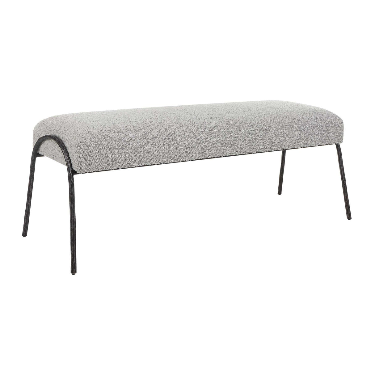 Boucle Scandinavian Bench by Uttermost Jacobsen, alternate view 3