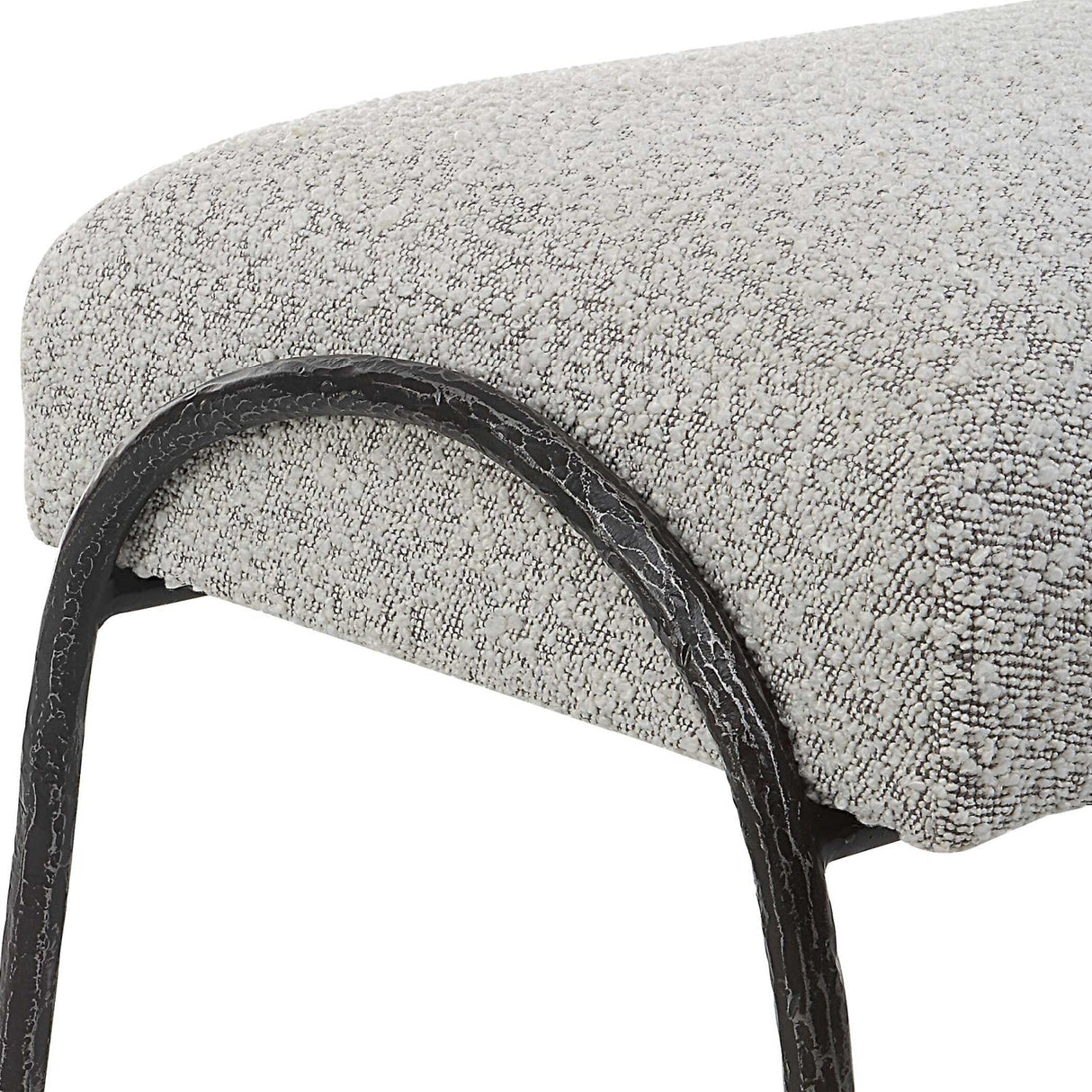 Boucle Scandinavian Bench by Uttermost Jacobsen, alternate view 5