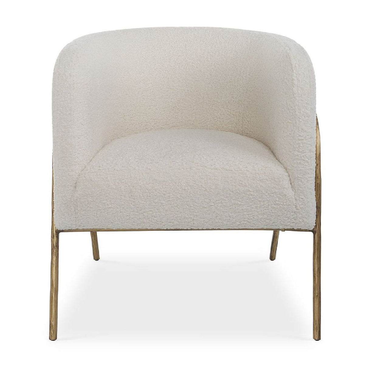 White Shearling Accent Chair by Uttermost Jacobsen