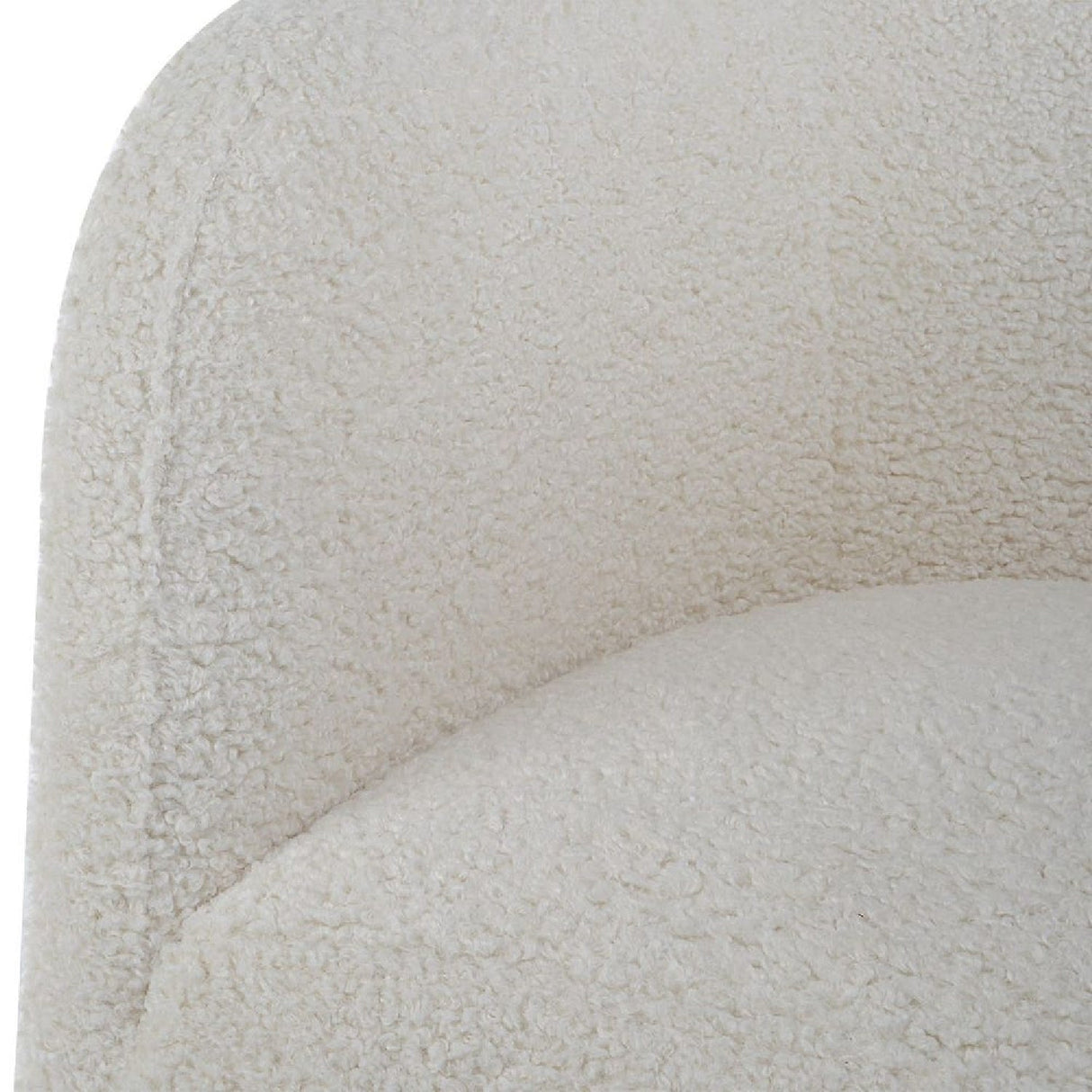 White Shearling Accent Chair by Uttermost Jacobsen, alternate view 5