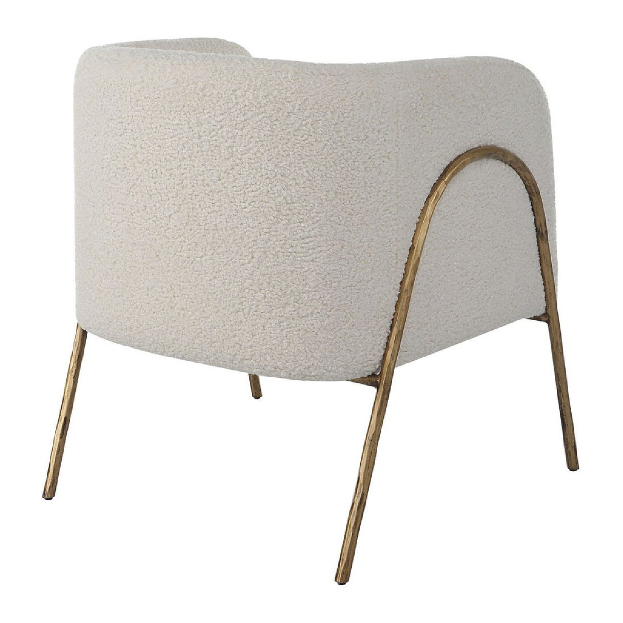 White Shearling Accent Chair | Oroa.com