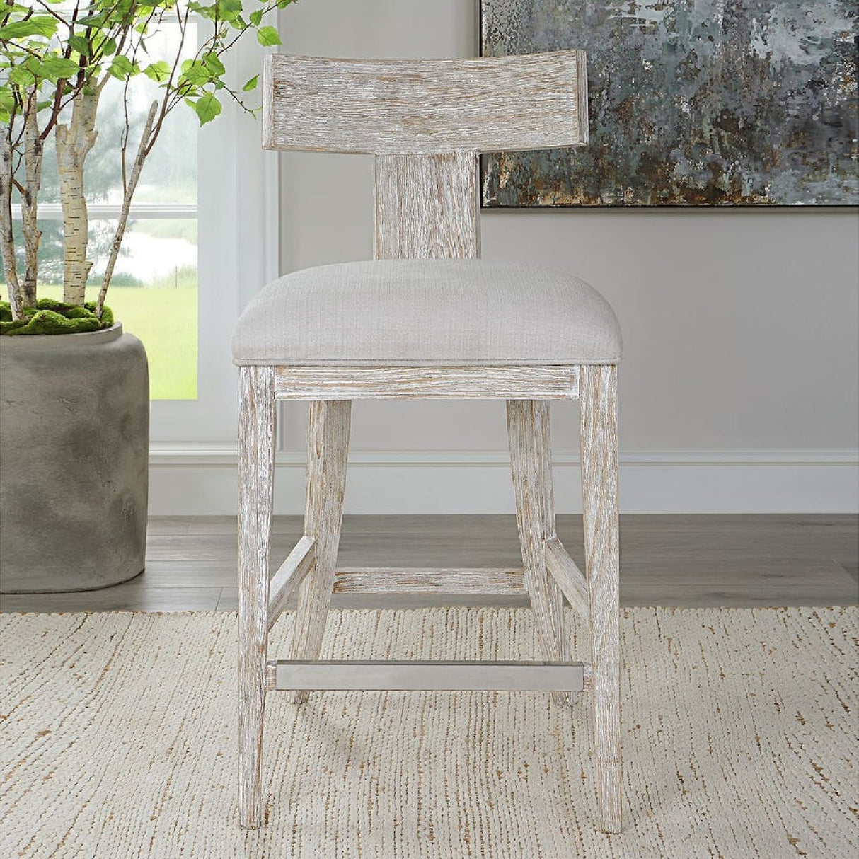 Modern European furniture - Wooden Klismos Counter Stool - www.oroa.com