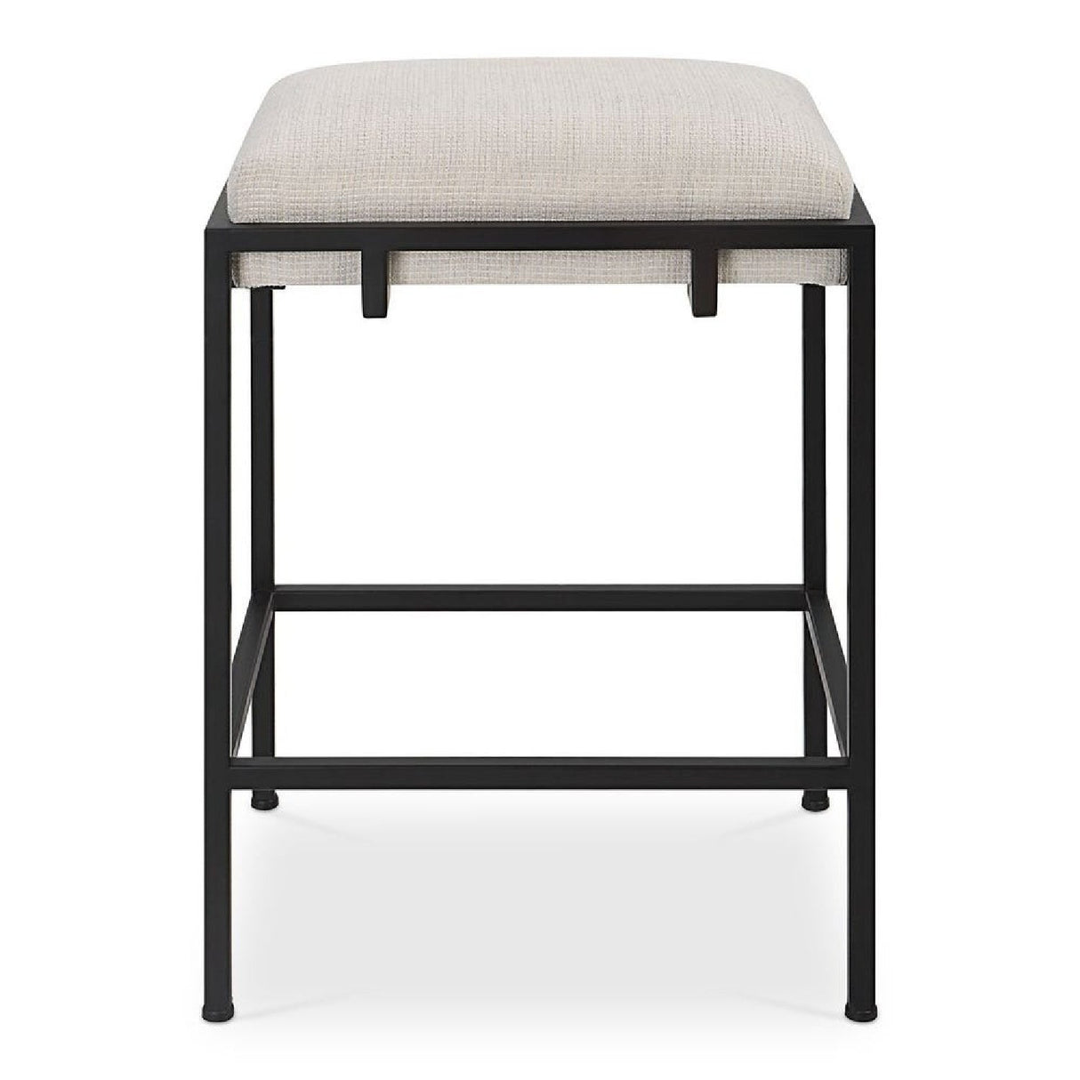 White Fabric Seat Counter Stool by Uttermost Paradox, alternate view 3