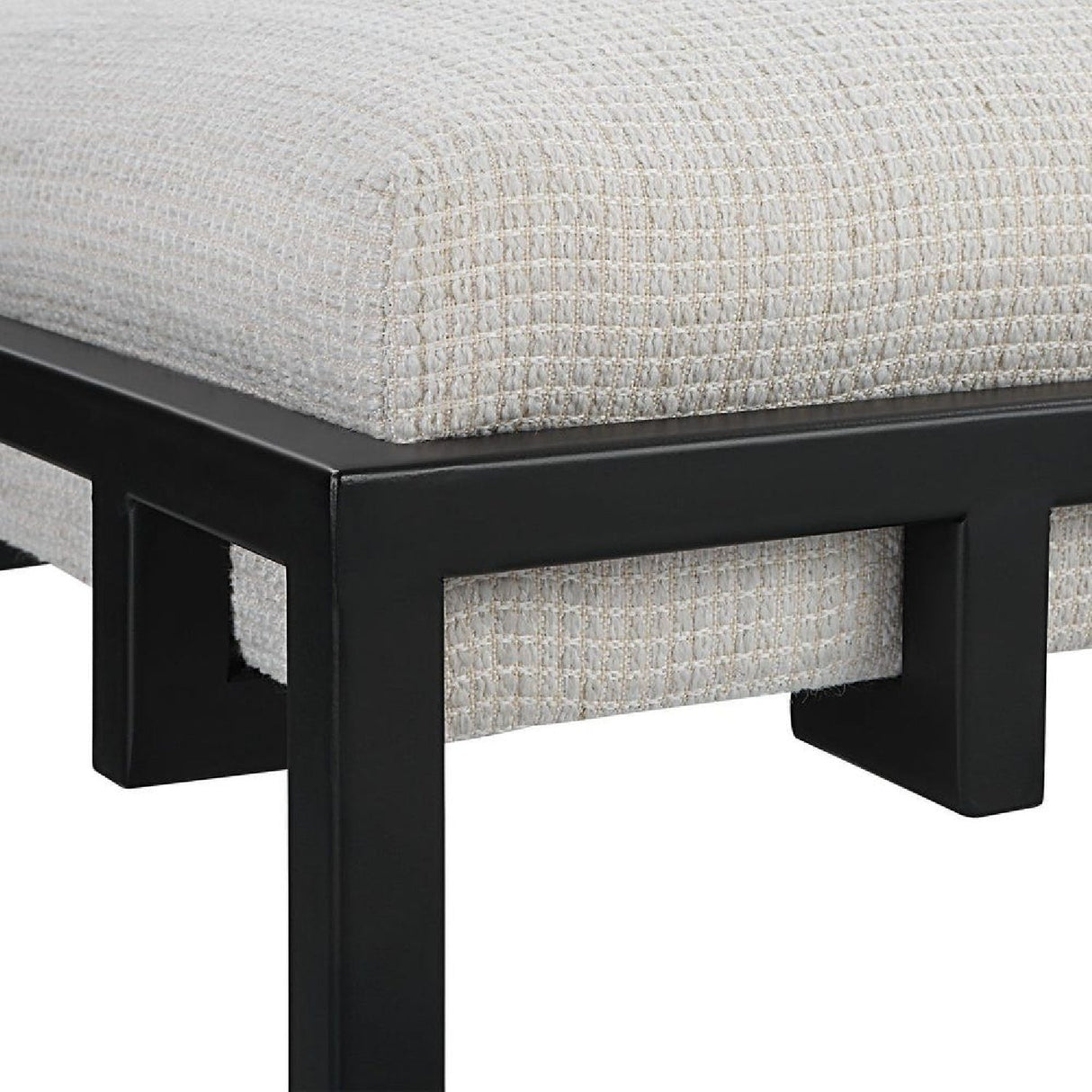 White Fabric Seat Counter Stool by Uttermost Paradox, alternate view 5