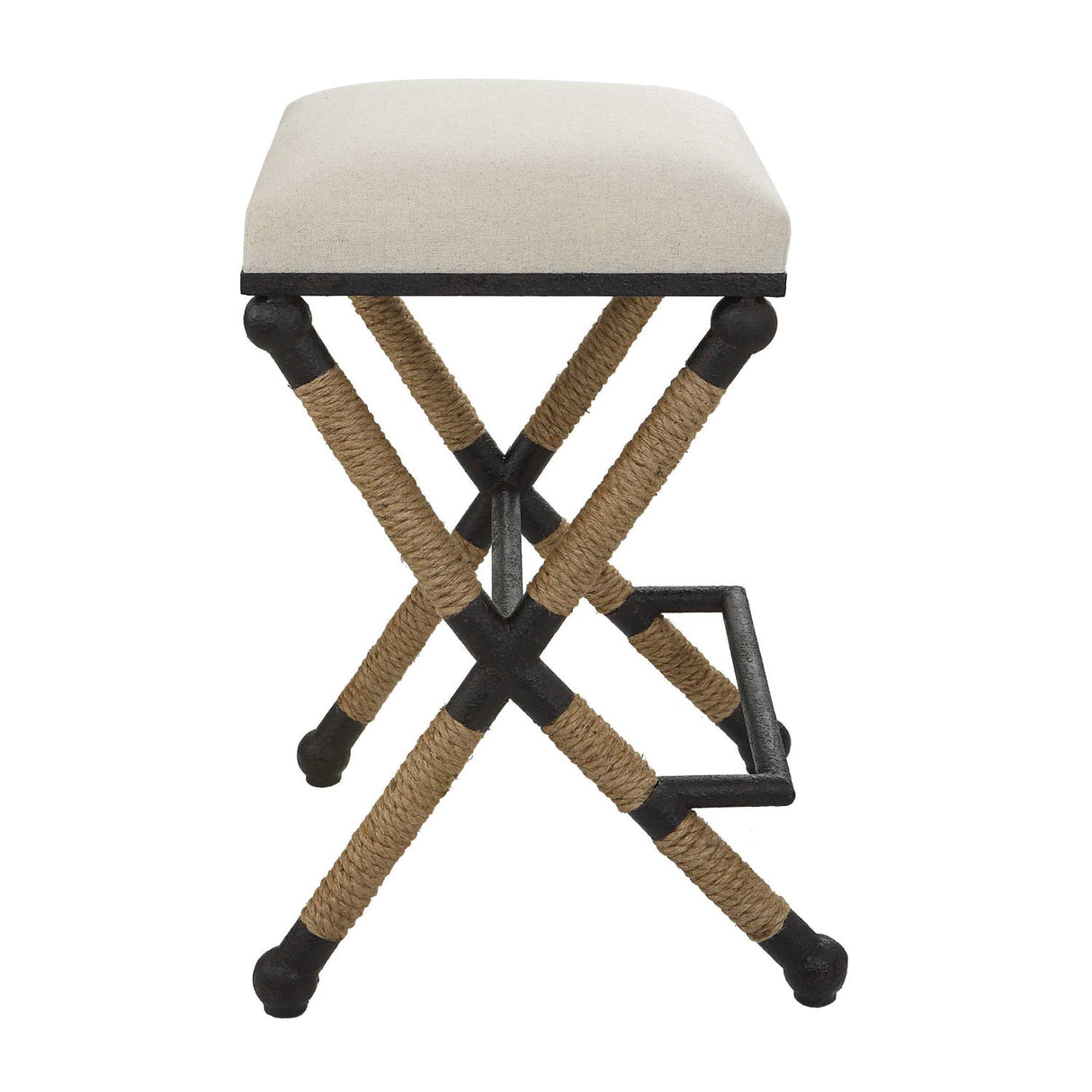 Cream Cotton Counter Stool by Uttermost Firth, alternate view 4