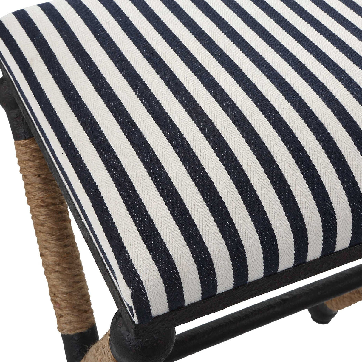 Sailor Striped Counter Stool by Uttermost Braddock, alternate view 6