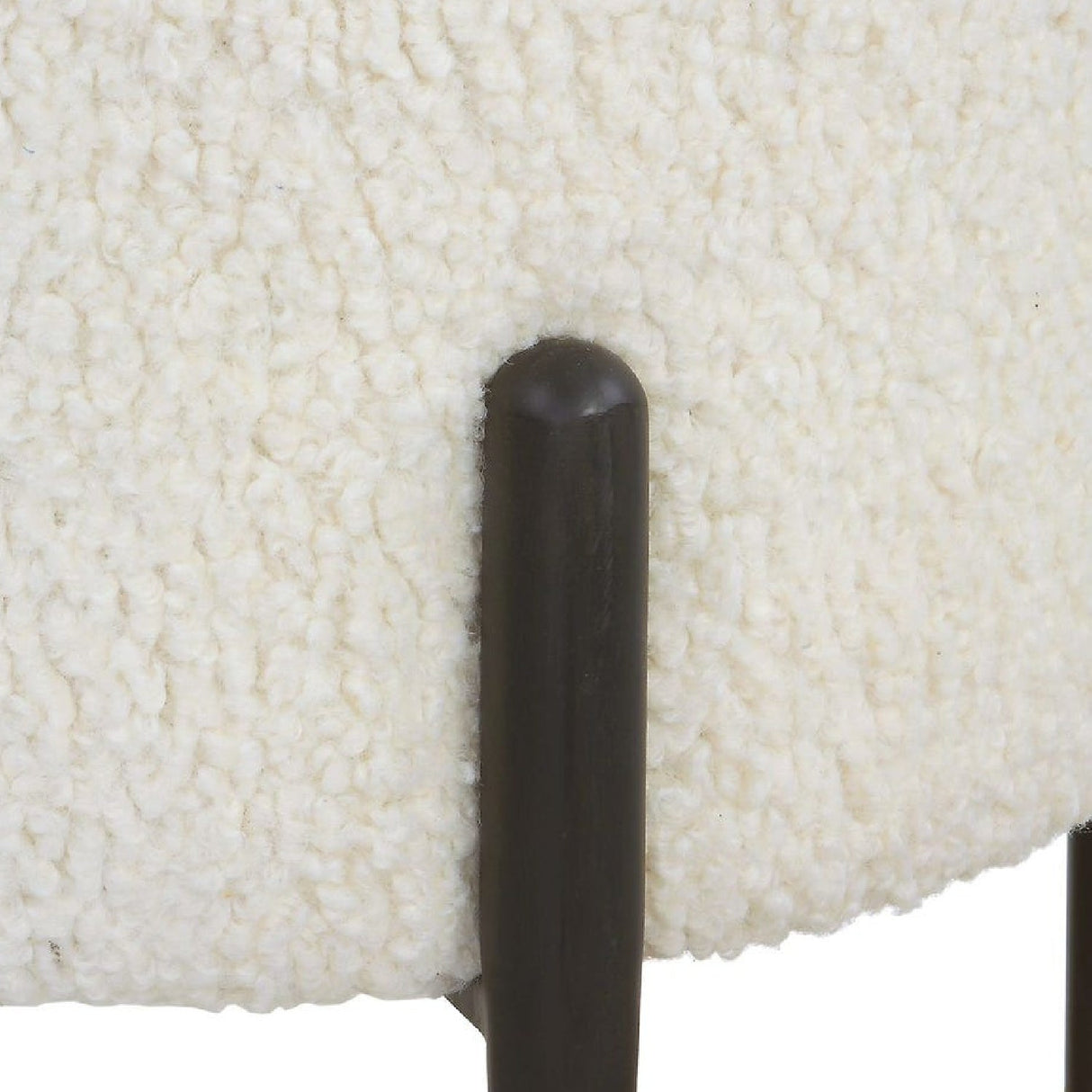 Modern European furniture - White Shearling Ottoman - www.oroa.com