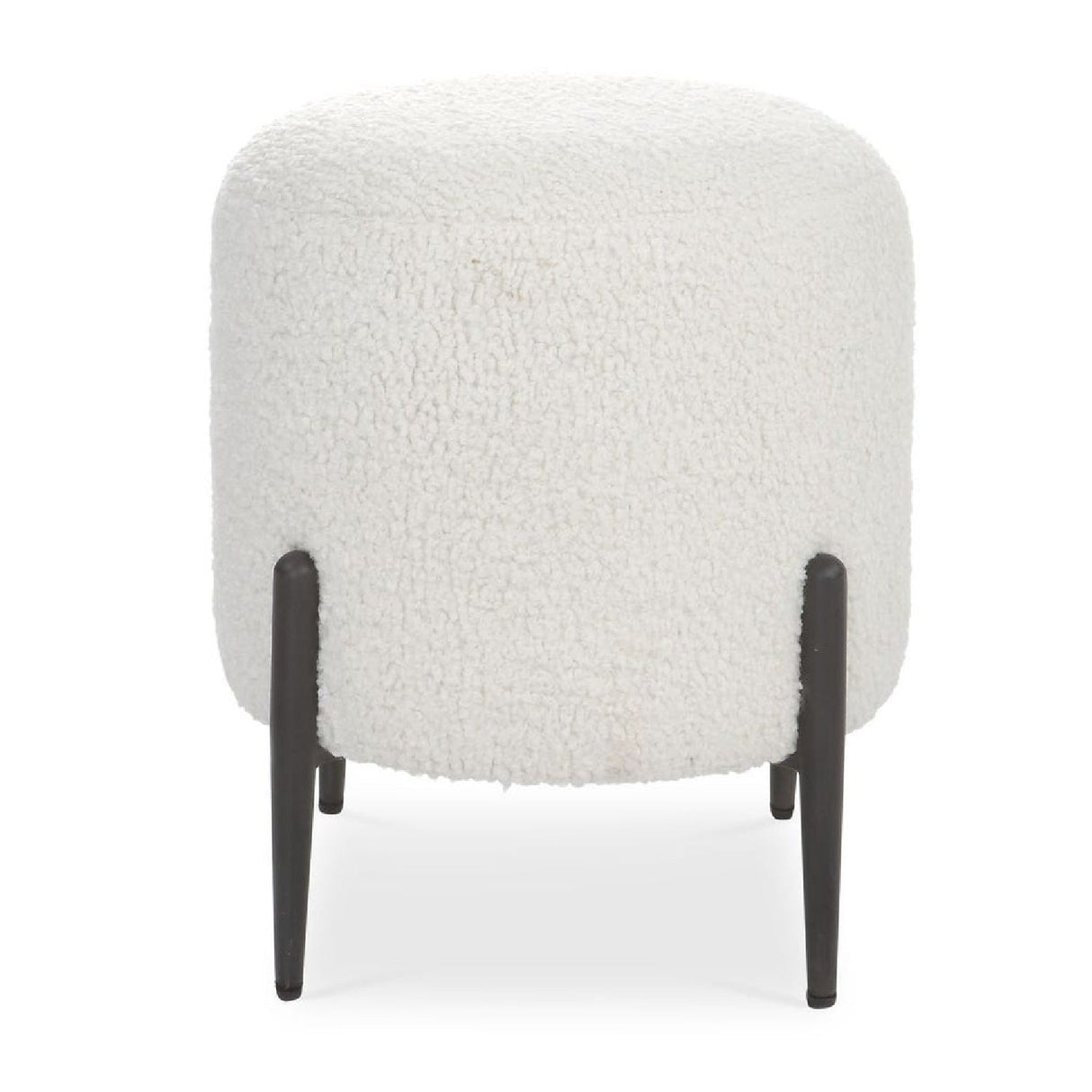 Modern European furniture - White Shearling Ottoman - www.oroa.com