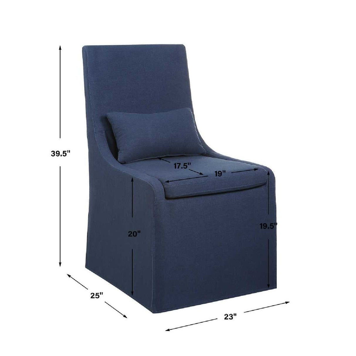 Modern European furniture - Slipcovered Accent Chair - www.oroa.com