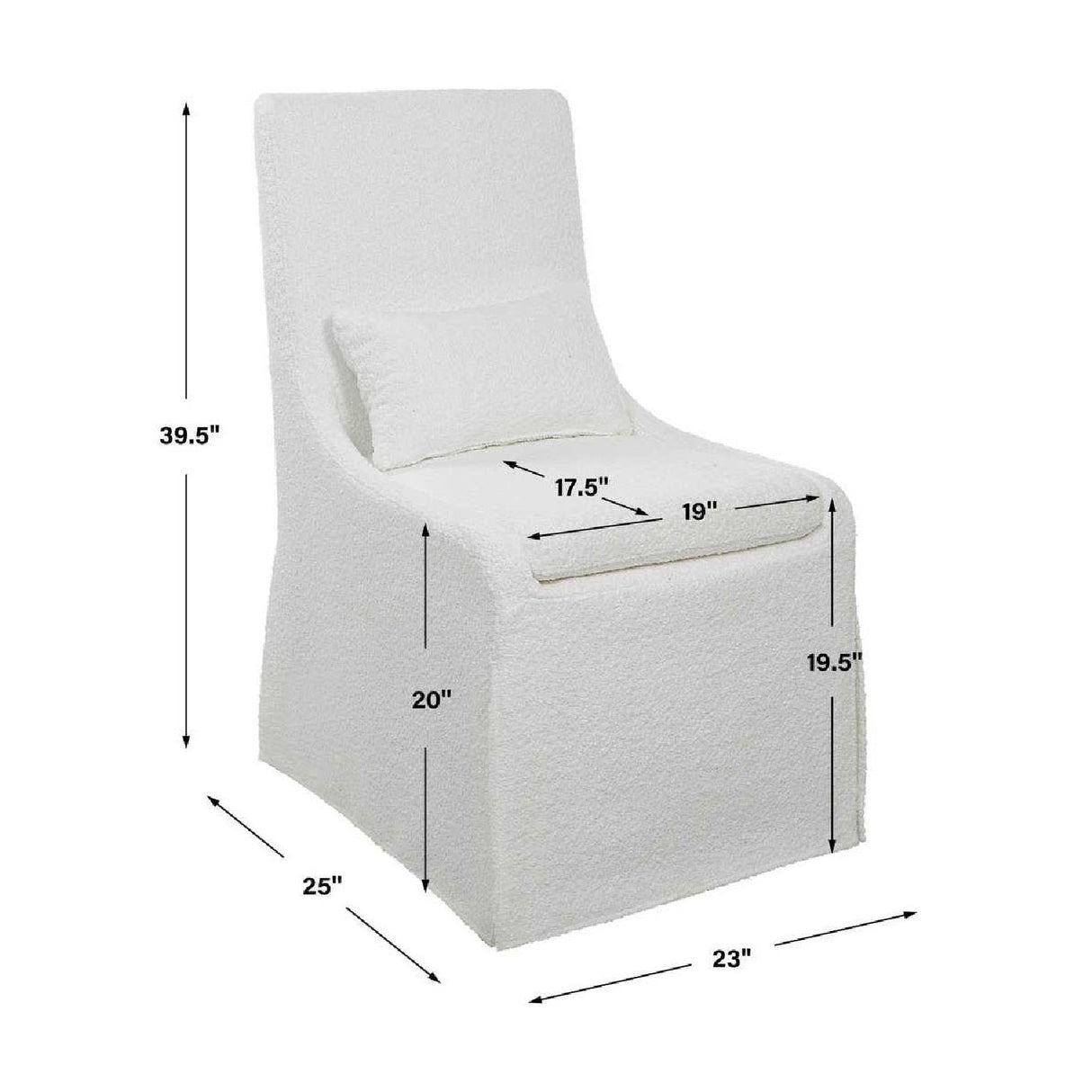 Modern European furniture - Slipcovered Accent Chair - www.oroa.com
