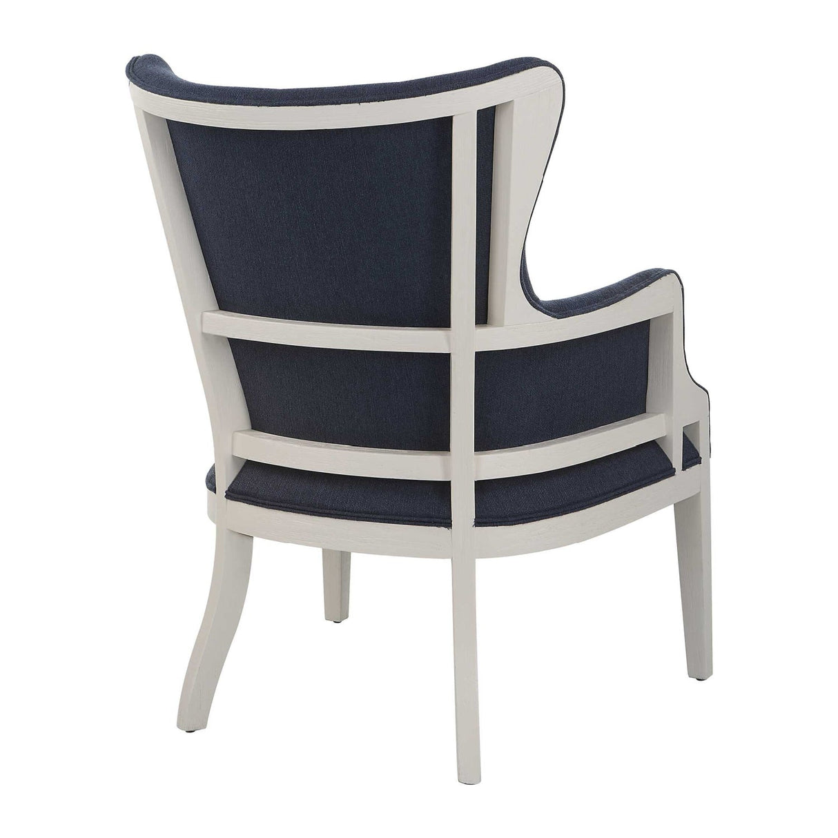 Woven Blue Fabric Accent Chair by Uttermost Gordonston, alternate view 5