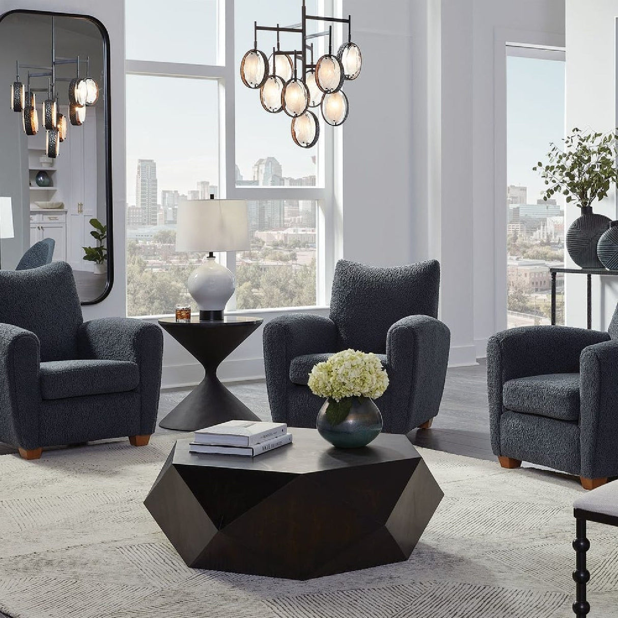 Modern European furniture - Shearling-Inspired Accent Chair - www.oroa.com