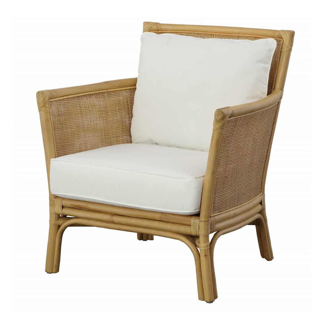 Cushioned Rattan Accent Chair by Uttermost Pacific, alternate view 3